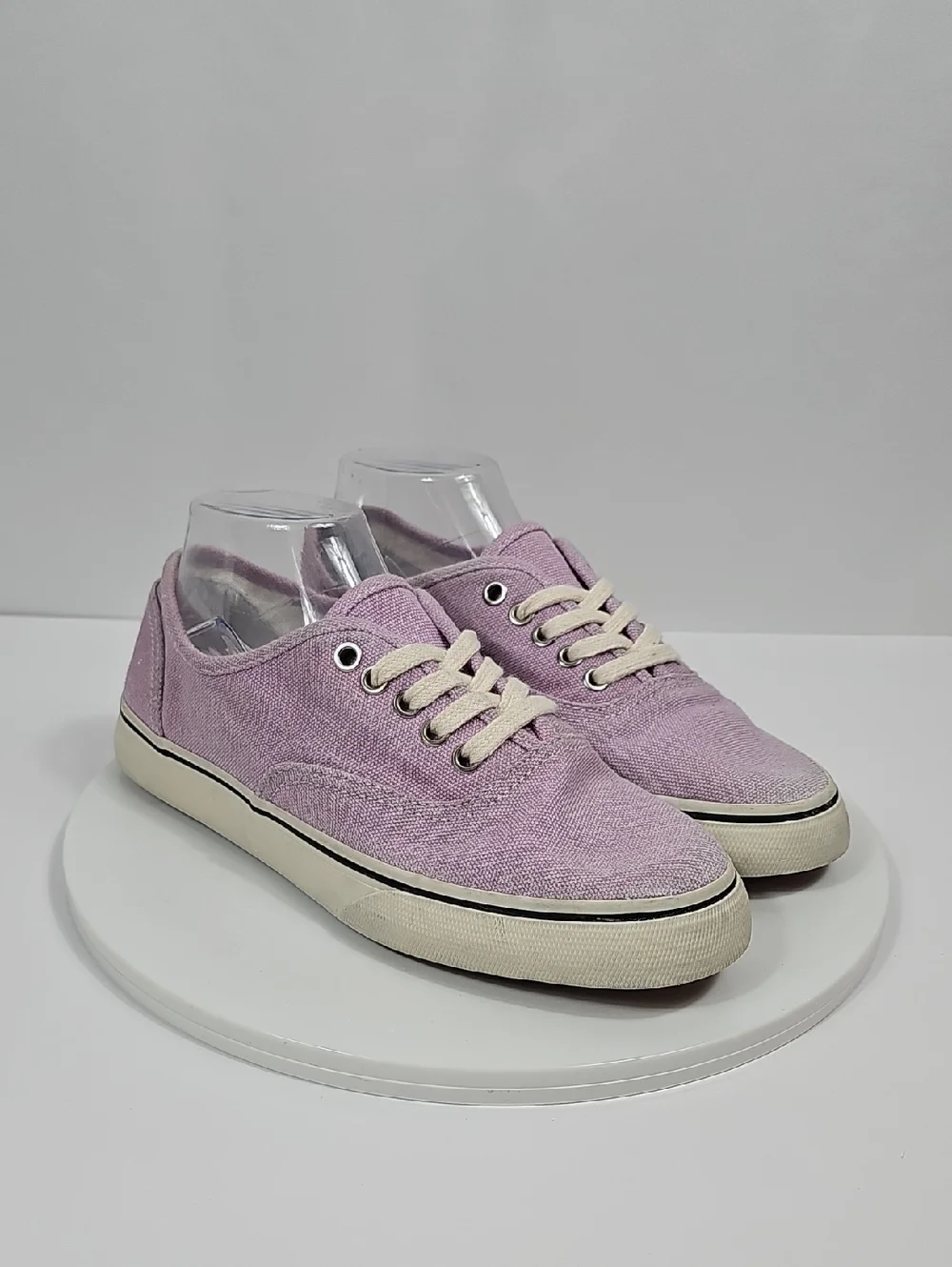 NWOT Re/Done 70s Low Top Skate Sneakers Faded Lilac Purple Canvas 40